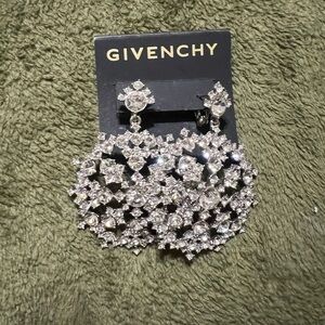 Givenchy Crystal Silver Earrings
